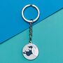 Never Give Up Japanese Proverb On Enamel Keyring Gift, thumbnail 1 of 3