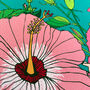 Tropical Hibiscus Flower Print In Pinks, thumbnail 8 of 10