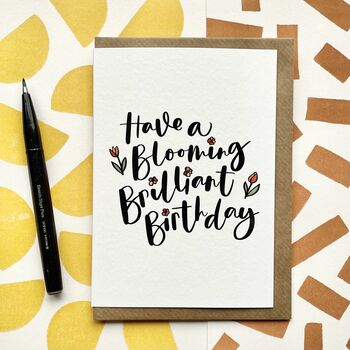 Blooming Brilliant Birthday Card, 2 of 2