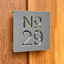 Square Modern House Address Sign, thumbnail 1 of 3
