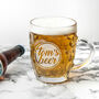 Personalised Statement Dimpled Beer Glass, thumbnail 5 of 6
