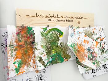 Look What We Made Sign Children's Artwork Display, 2 of 7