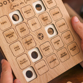 Personalised Set Of Two Football Bingo Family Game, 3 of 6