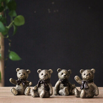 Set Of Four Teddy Bears, 2 of 6
