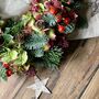 Christmas Fresh Hydrangea And Berry Wreath, thumbnail 7 of 11
