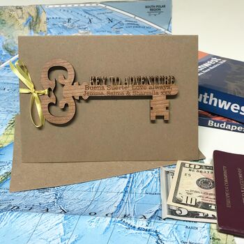 Personalised 'Key To Adventure' Card, 2 of 12