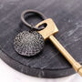Star Map Memorable Date Black Steel Keyring, thumbnail 3 of 12