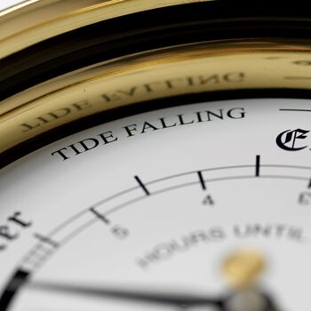 Handmade Solid Brass Classic Tide Clock, 5 of 8