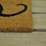 Pair Of Lucky Black Cat Family Coir Doormats, thumbnail 3 of 3