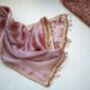 Reha – Rosewood Pink Organza Saree, thumbnail 2 of 8