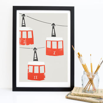 Barcelona Cable Cars Print, 3 of 6