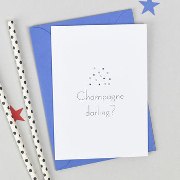 'Champagne Darling?' Congratulations Card, 5 of 6