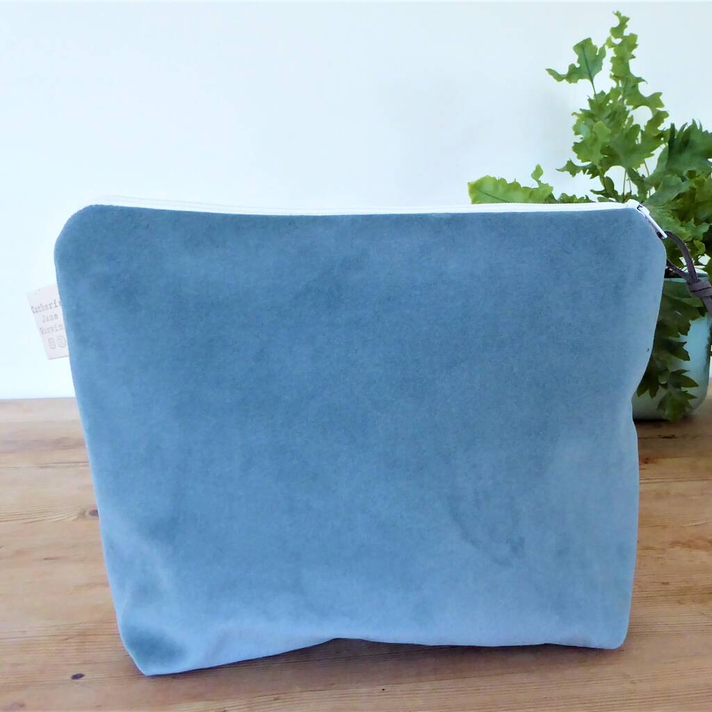 Handwoven Wash Bag Makeup Bag Zip Pouch By Catherine Jane Weaving