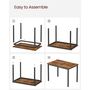Brown Dining Table Industrial Kitchen Table Room Desk, thumbnail 6 of 7