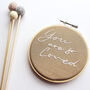 'You Are So Loved' Embroidery Decoration, thumbnail 2 of 5