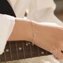 Cz Droplet Bracelet In Sterling Or Gold, thumbnail 5 of 12