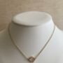 Dainty 18 K Iridescent Clover Pendant Necklace, thumbnail 1 of 4