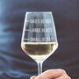 Personalised Dad's Measure Wine Glass, thumbnail 2 of 6