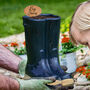 Personalised Large Blue Welly Planter, thumbnail 3 of 8