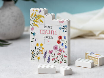 Personalised Wildflower Building Block Gift For Mum, Nan, Grandma, Sister, 10 of 12