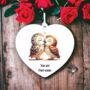 Personalised Owl Cuddle Love Decoration, thumbnail 1 of 2