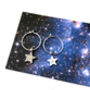Personalised Sterling Silver Initial Star Hoop Earrings, thumbnail 5 of 9