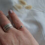 Personalised Letter Stacking Ring In Sterling Silver, thumbnail 5 of 6