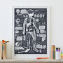 'My Amazing Body' Art Print In Sheer Slate, thumbnail 2 of 4