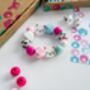 Personalised Kitten Wooden Bead Making Kit, thumbnail 9 of 9