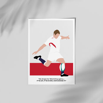 Wilkinson England Rugby Commentary Poster, 2 of 4