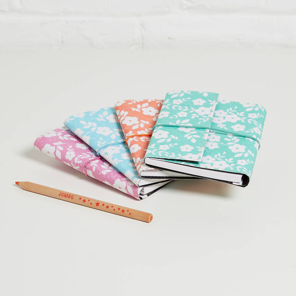 Personalised Recycled Daisy Print A6 Notebook By Heart & Parcel