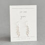 Let Love Grow Sterling Silver Leaf Drop Earrings, thumbnail 2 of 12