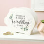 Personalised Wedding Fund Ceramic Piggy Bank Money Box, thumbnail 2 of 4