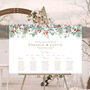 Christmas Festive Wedding Table Plan By Ottie Design