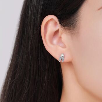 Sterling Silver Cicada Stud Earrings, 5 of 12