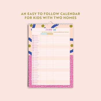 2025 Kids Co Parenting Calendar | A4, 5 of 6