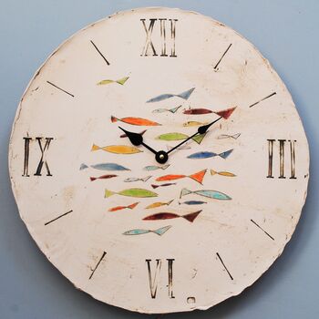 Shoal Of Fish Oversized Pendulum Wall Clock, 3 of 7