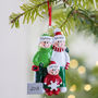 Family Personalised Christmas Decoration With Shovel, thumbnail 2 of 6