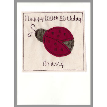 Personalised Ladybird Birthday Card For Her, 3 of 12
