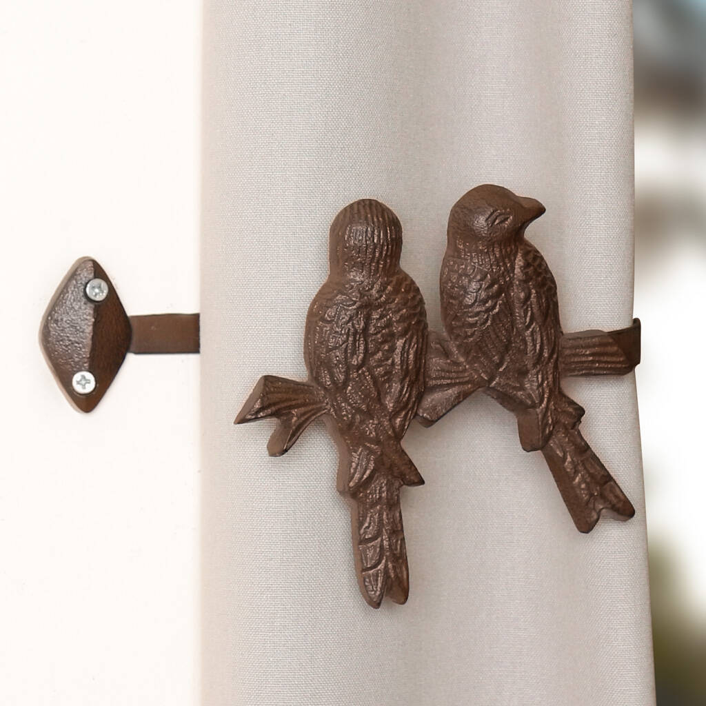 Set Of Two Country Birds Curtain Tie Backs, 1 of 2