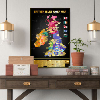British Isles Golf Scratch Off Map, 6 of 6