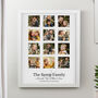 Personalised Family White 12 Photo Frame Gift, thumbnail 1 of 6