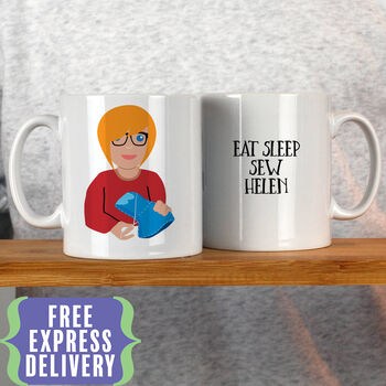 Personalised Sewing Mug, 2 of 9