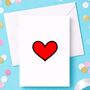 Red Love Heart Valentine's Day Card, thumbnail 2 of 6