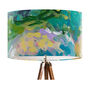 Celebrations, Modern Floral Blue And Yellow Lampshade, thumbnail 3 of 3