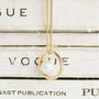 Gold And Pearl Halo Necklace, thumbnail 1 of 3