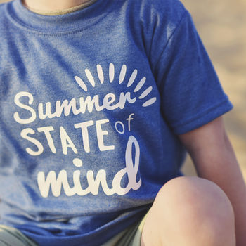 Summer State Of Mind Childrens Slogan T Shirt, 2 of 6