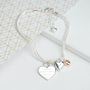 Personalised Triple Hearts Bracelet, thumbnail 4 of 8