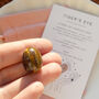 Tiger’s Eye Crystal Egg Gift With Pouch And Card, thumbnail 2 of 5