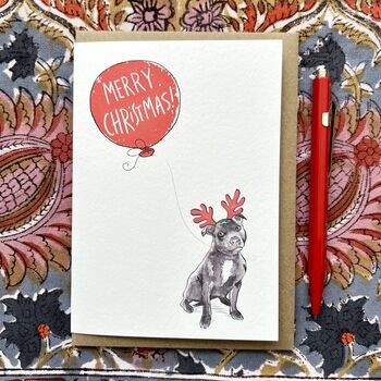 Staffy Christmas Card, 4 of 4